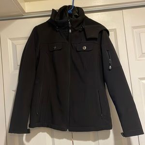 Black coat with zip out liner